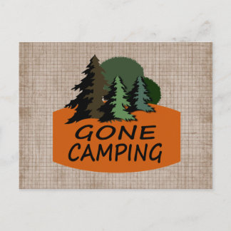 Gone Camping Nature Lovers Postcard