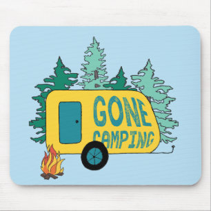 Gone Camping Summer Camp Clipart Happy Trails Camp Mouse Pad