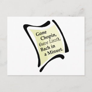 Gone Chopini Postcard