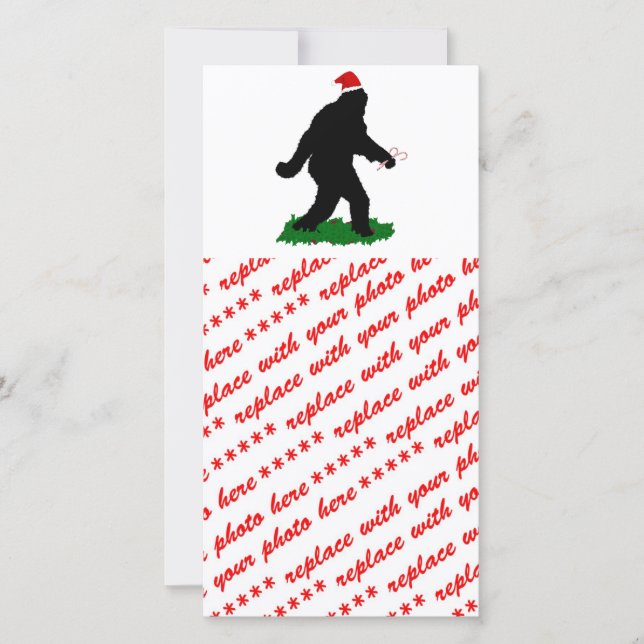 Gone Christmas , Gone Squatchin' Holiday Card (Front)
