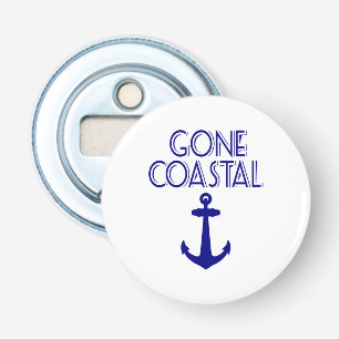 Gone Coastal Navy Blue Anchor Bottle Opener