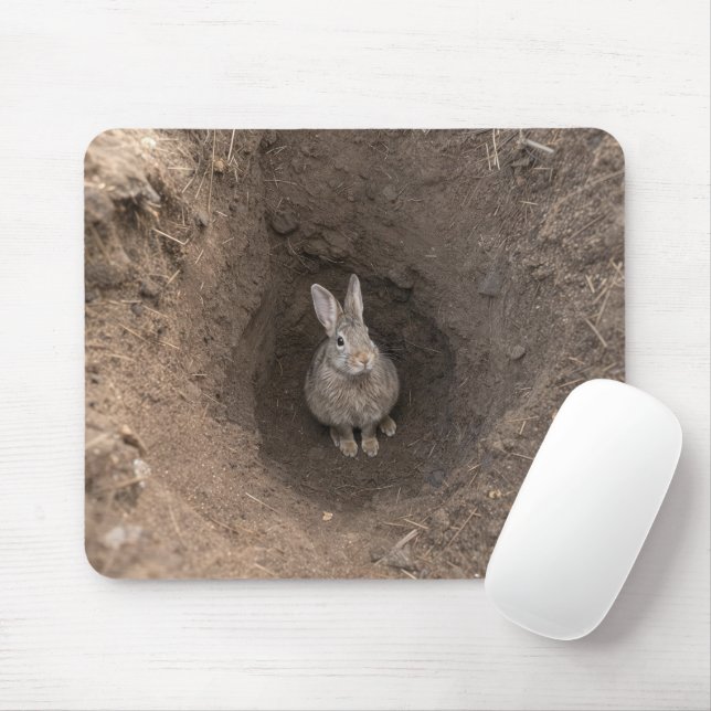 Gone Down the Rabbit Hole Mouse Pad (With Mouse)