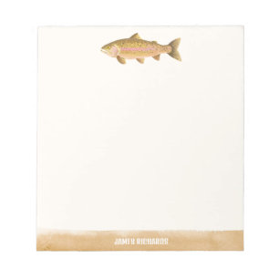 Gone Fishin Illustrated Fish notepad