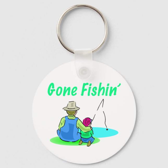 Gone Fishin' Keychain (Front)