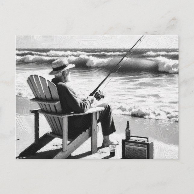 Gone Fishin' Postcard (Front)