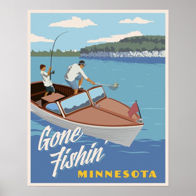 Gone Fishin Poster (Front)