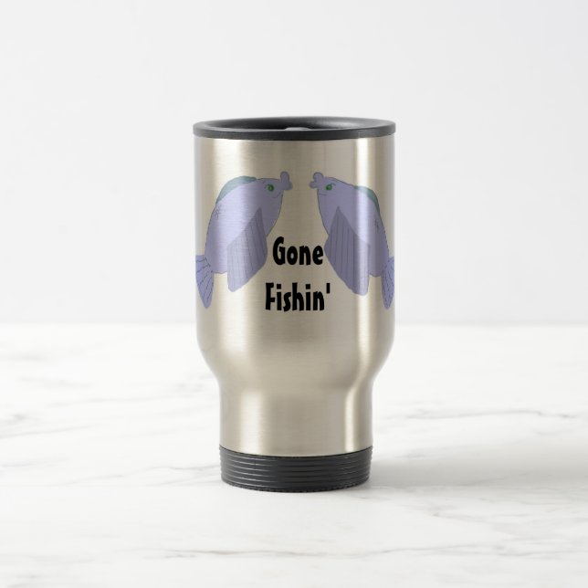 Gone Fishin' Travel Mug (Center)