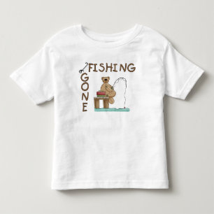 Gone Fishing Bear Toddler T-Shirt