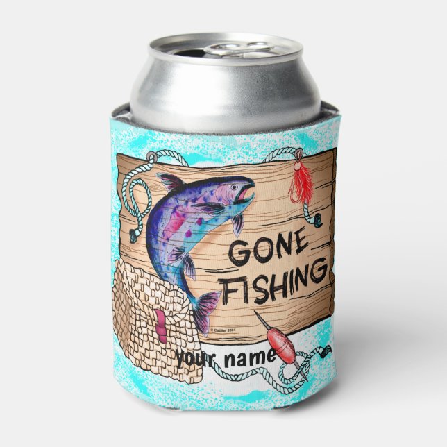 Gone Fishing can cooler (Can Front)