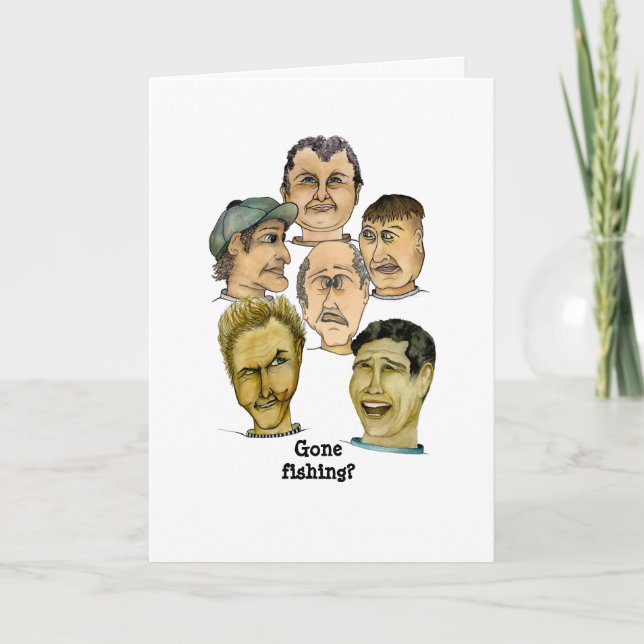 Gone Fishing  Card (Front)