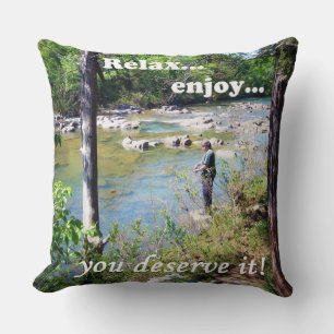 Gone Fishing Card Cushion