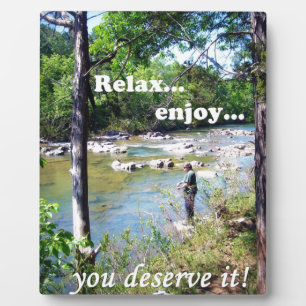 Gone Fishing Card Plaque
