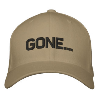 Gone Fishing Embroidered Hat