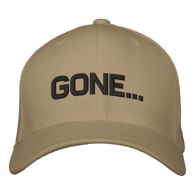 Gone Fishing Embroidered Hat (Front)