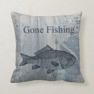 Gone Fishing Fish Cushion