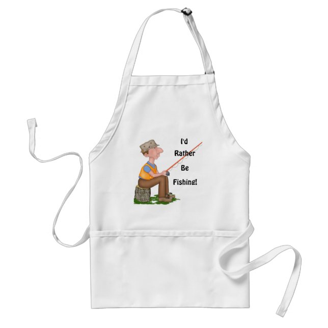Gone Fishing Fisherman Standard Apron (Front)