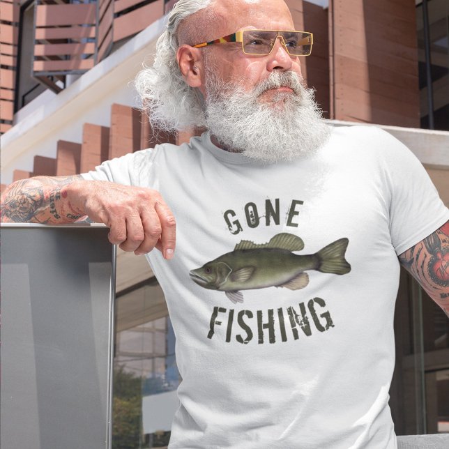 Gone Fishing Fisherman  T-Shirt (Creator Uploaded)