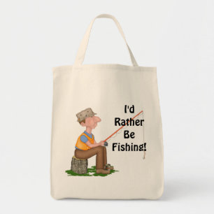 Gone Fishing Fisherman Tote Bag