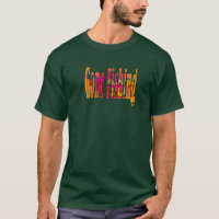 Gone Fishing Fun Novelty Mens Forest Green