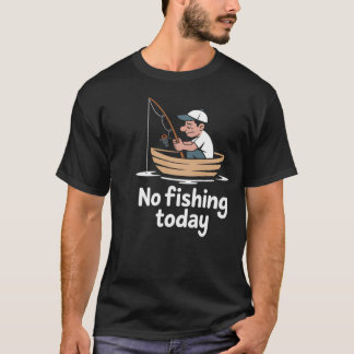 Gone Fishing Gnome – Funny Fishing Garden Gnome T-Shirt