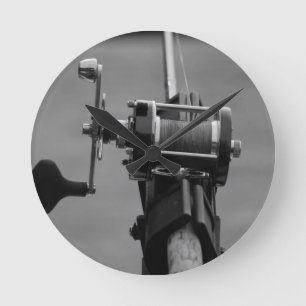 Gone Fishing.jpg Round Clock