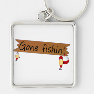 Gone Fishing Key Ring
