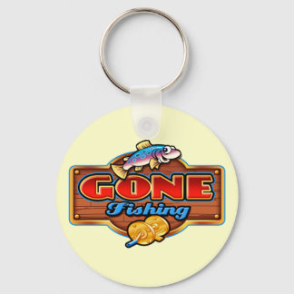 GONE FISHING KEY RING