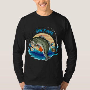 Gone Fishing Mens Long Sleeve T-Shirt