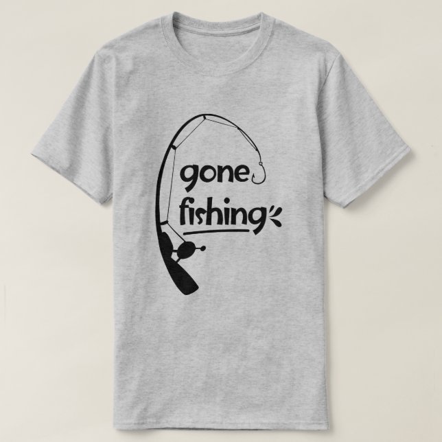 Gone Fishing Men's T-Shirt (Design Front)
