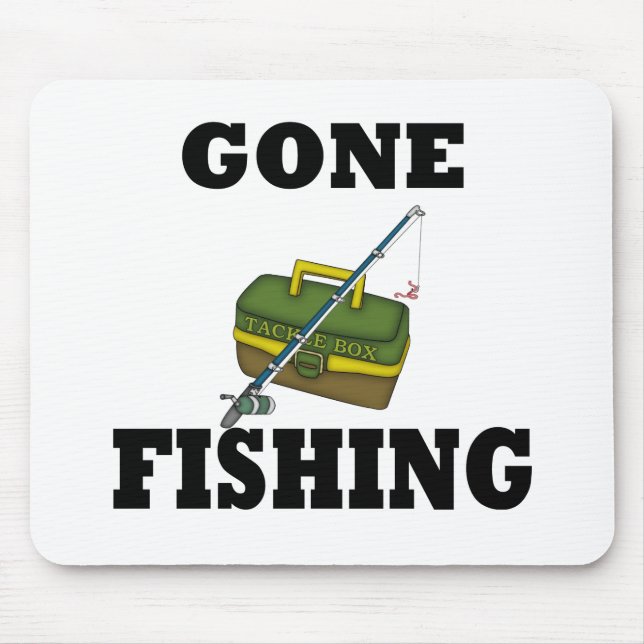 Gone Fishing Mouse Pad (Front)