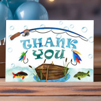 Gone fishing o-fish-ally birthday thank you