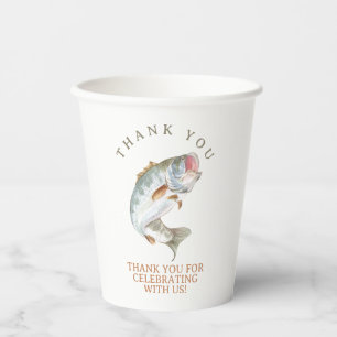 Gone fishing  paper cups