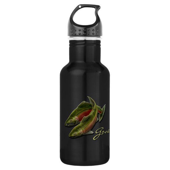 Gone Fishing Personalise 532 Ml Water Bottle (Front)