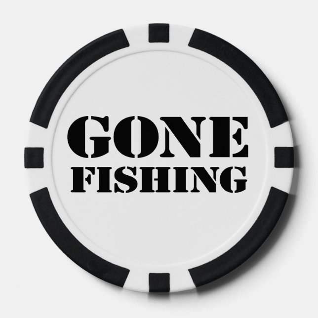Gone Fishing Poker Chips (Front)