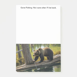 Gone Fishing Post-it Notes
