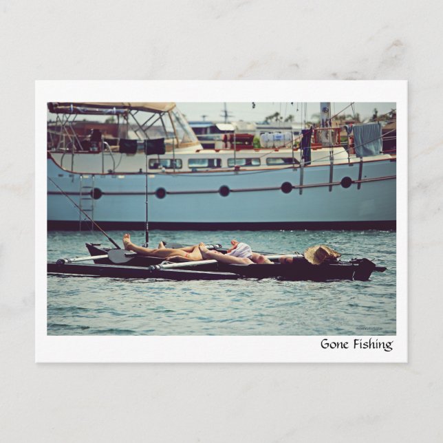 Gone Fishing - Postcard (Front)