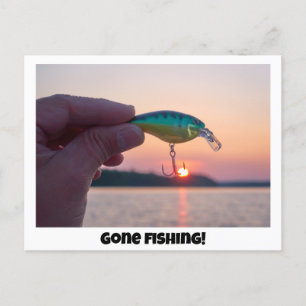 Gone Fishing!  Postcard