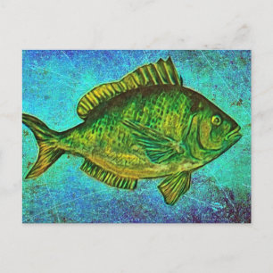 Gone Fishing Postcard