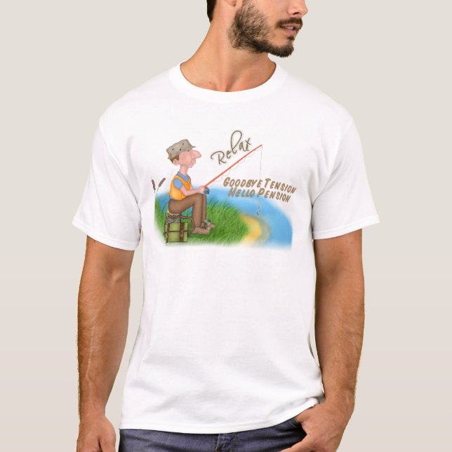 Gone Fishing Retirement T-Shirt (Front)