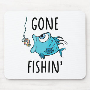 Gone Fishing-shirt Girls Kids Toddler Boys Funny F Mouse Pad
