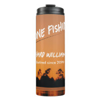 Gone Fishing Sunset Retired Fisherman Gift