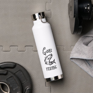 Gone Fishing Water Bottle, Dad Gift, Fishing Lover Bottle