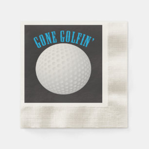 Gone Golfing ⛳🎁 Golf Ball  Golfer Napkin