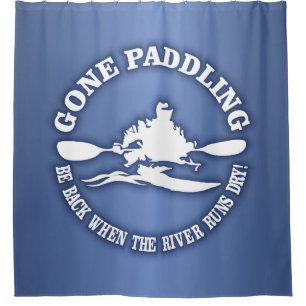 Gone Paddling Shower Curtain