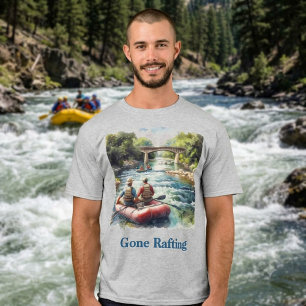 Gone Rafting White Water River Adventure Men' T-Shirt