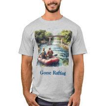 Gone Rafting White Water River Mens T-Shirt