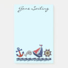 Gone Sailing Post it Notes