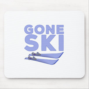 Gone Ski Mouse Pad
