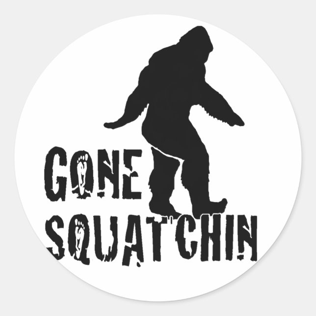 Gone Squatchin 2 Classic Round Sticker (Front)