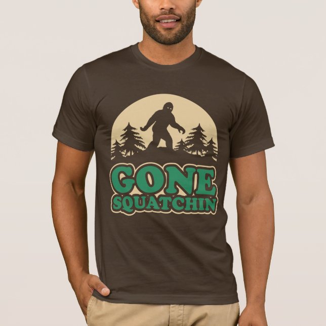 Gone Squatchin Bigfoot T-Shirt (Front)